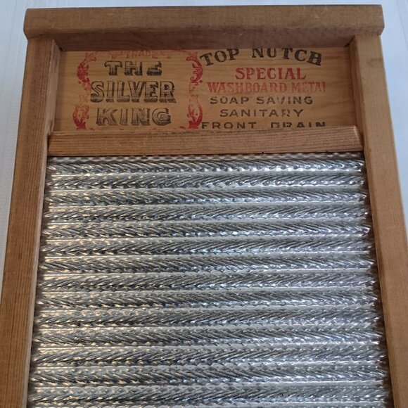 Vintage National Washboard Co. No. 824, The Silver King, Chicago Memphis - Picture 1 of 9